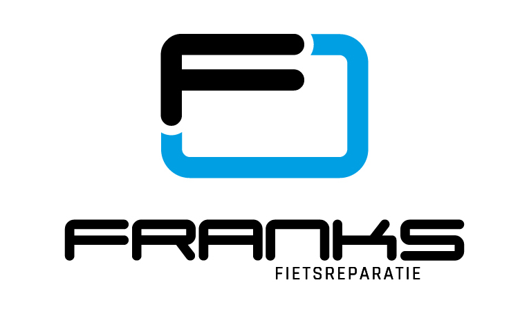 logo Franks fietsreparatie - portet schuin logo Franks Fietsreparatie portait